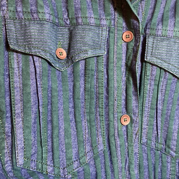Vintage Betty Barclay denim stripe jacket - Picture 3 of 9